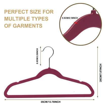 PL036 - 13.5" Kids Plastic Shirt Hangers - Raspberry - 240 Hangers
