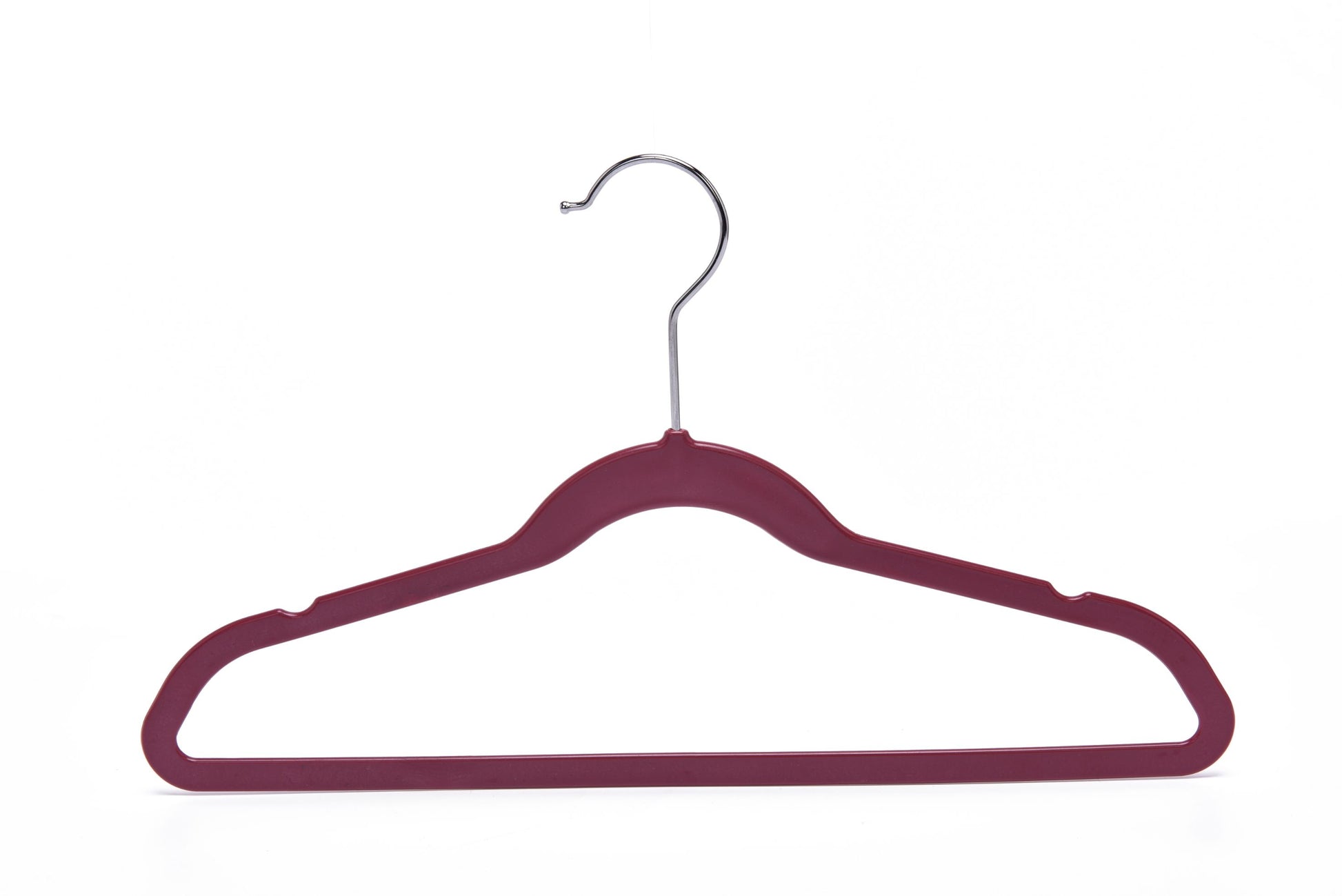 PL030 - Kids Plastic Hanger for Coats and Shirts with Swivel Hook, Chrome Hook