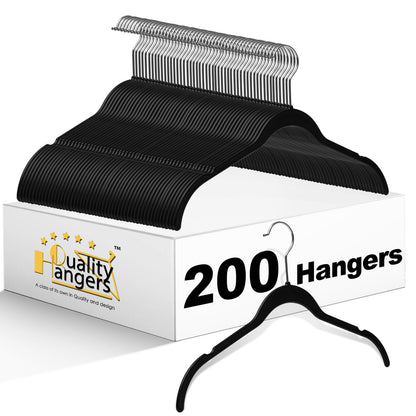 PL060 - 16.5" ABS Plastic Slim Shirt Hangers 