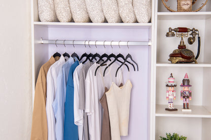 PL060 - 16.5" ABS Plastic Slim Shirt Hangers 