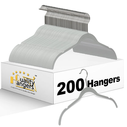 PL060 - 16.5" ABS Plastic Slim Shirt Hangers 