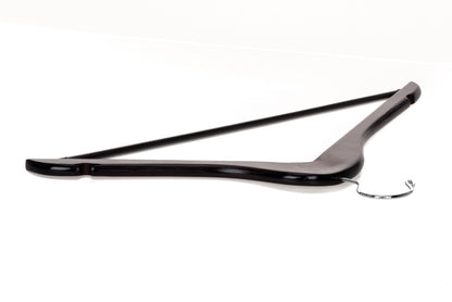 W050-30 - Quality Wooden Hangers - Slightly Curved Hanger Solid Wood Coat Hangers with Stylish Chrome Hooks - Mahogany color 90 Hangers