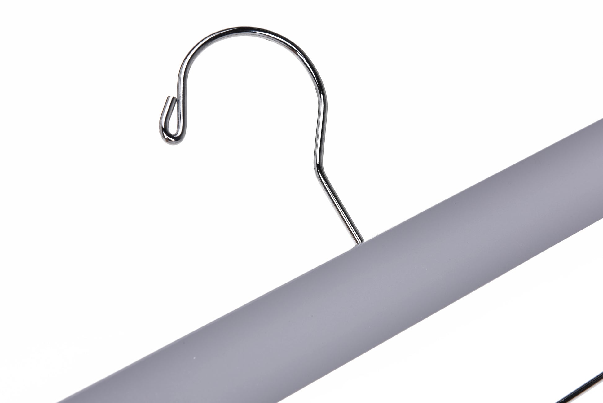 W063 - Wooden Straight Skirt Hangers, 14inch, Gray - 100