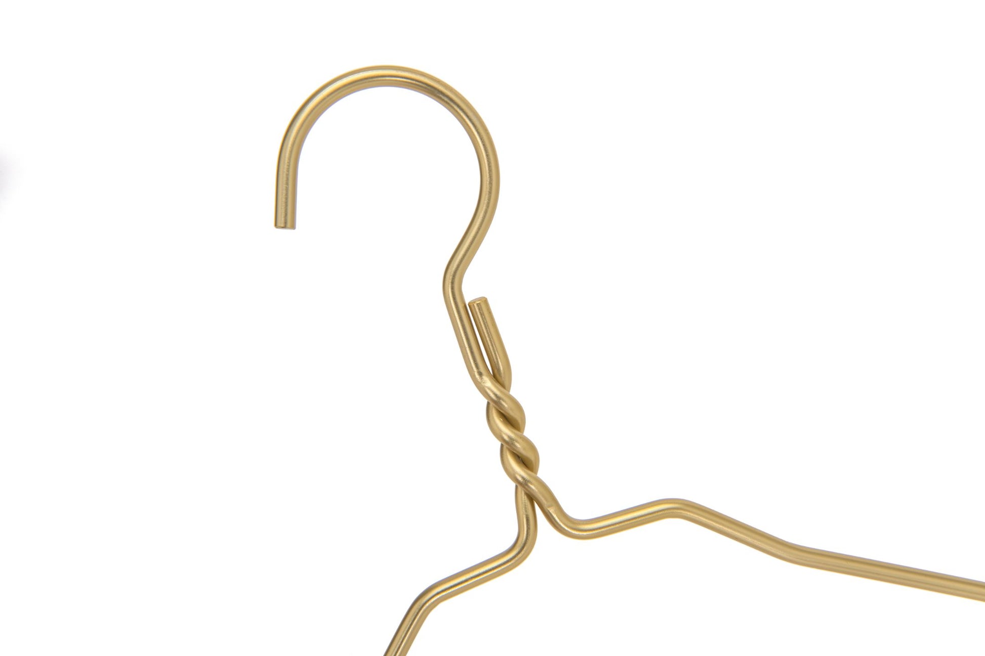 AL22 - 12" Kids size Gold Aluminum Suit Hangers -100 Hangers