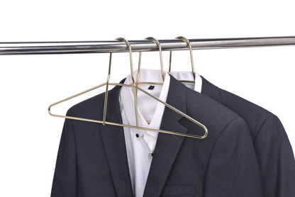 M018-GL - Heavy Duty Anti Theft Metal Hangers 60pcs Gold