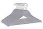 W060 - Semi Curved Wooden Hangers, 17.5" Light Gray -90