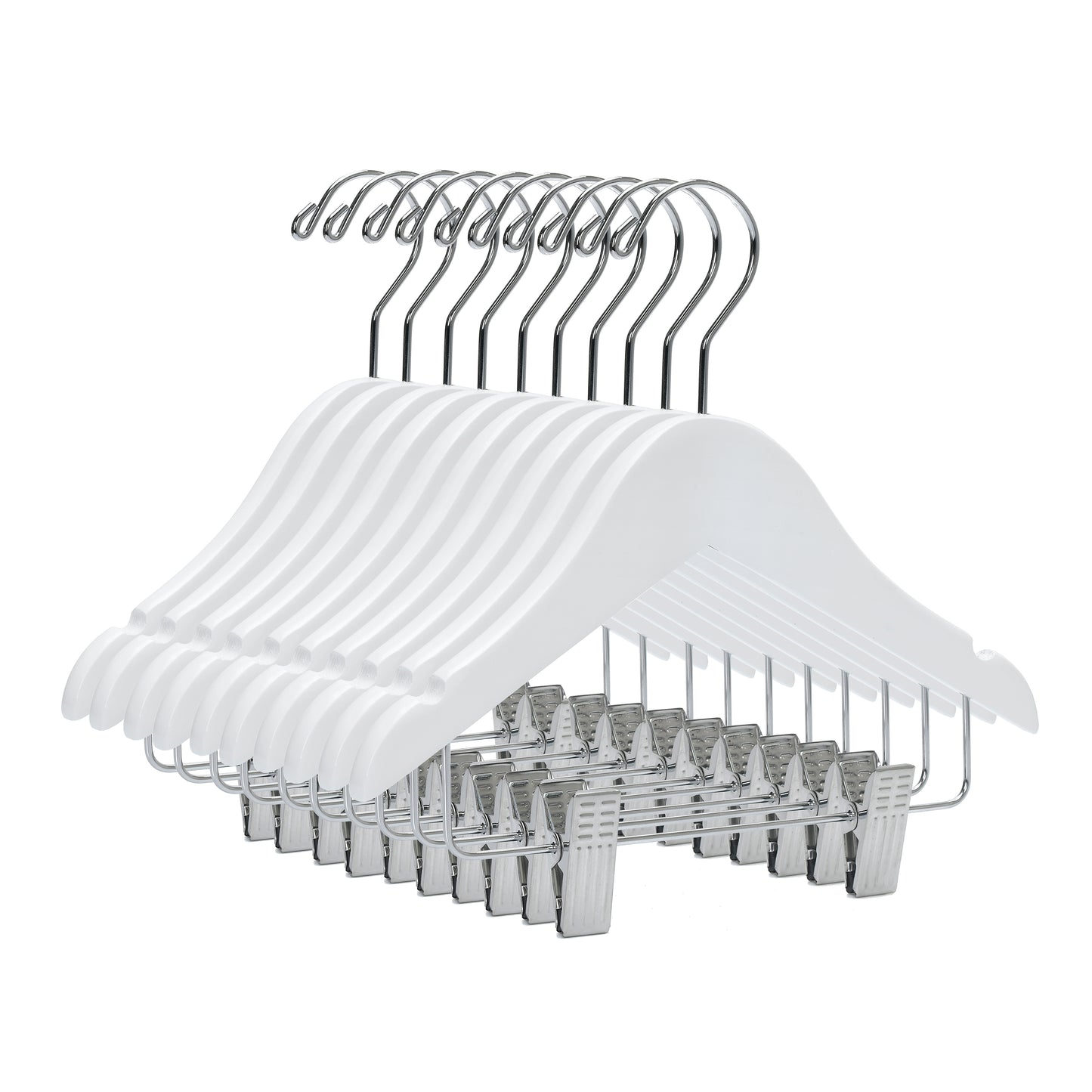 WB42 - Baby Wooden Hanger, 10" White - 80