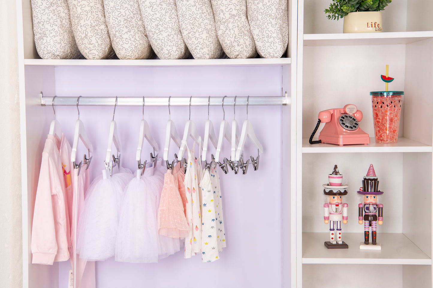 WB42 - Baby Wooden Hanger, 10" White - 80