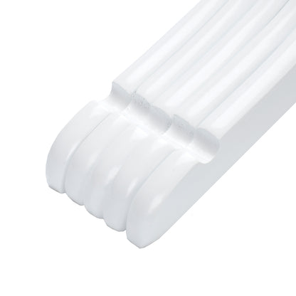 WJ41 - Semi Curved Wooden Hanger, 14" White, Junior Kids Size  - 80 (Retail Packed)