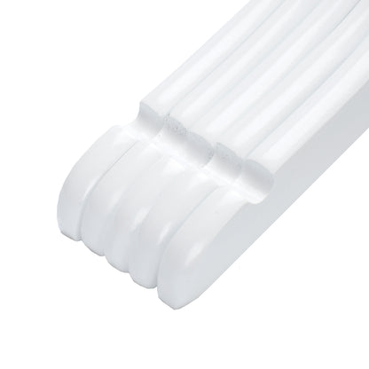 WK41 - Semi Curved Wooden Hanger, 12" White, Junior Kids Size  - 80