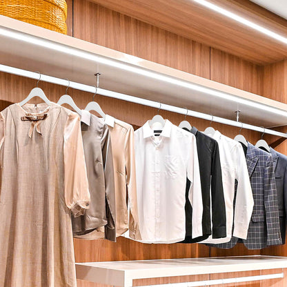 WS71 - Ultra Slim Suit Coat Hangers White - 100 Hangers