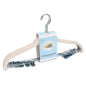 P412-IV – Slim ABS Plastic Skirt & Pant Hanger with Clips – 16.5" – Ivory
