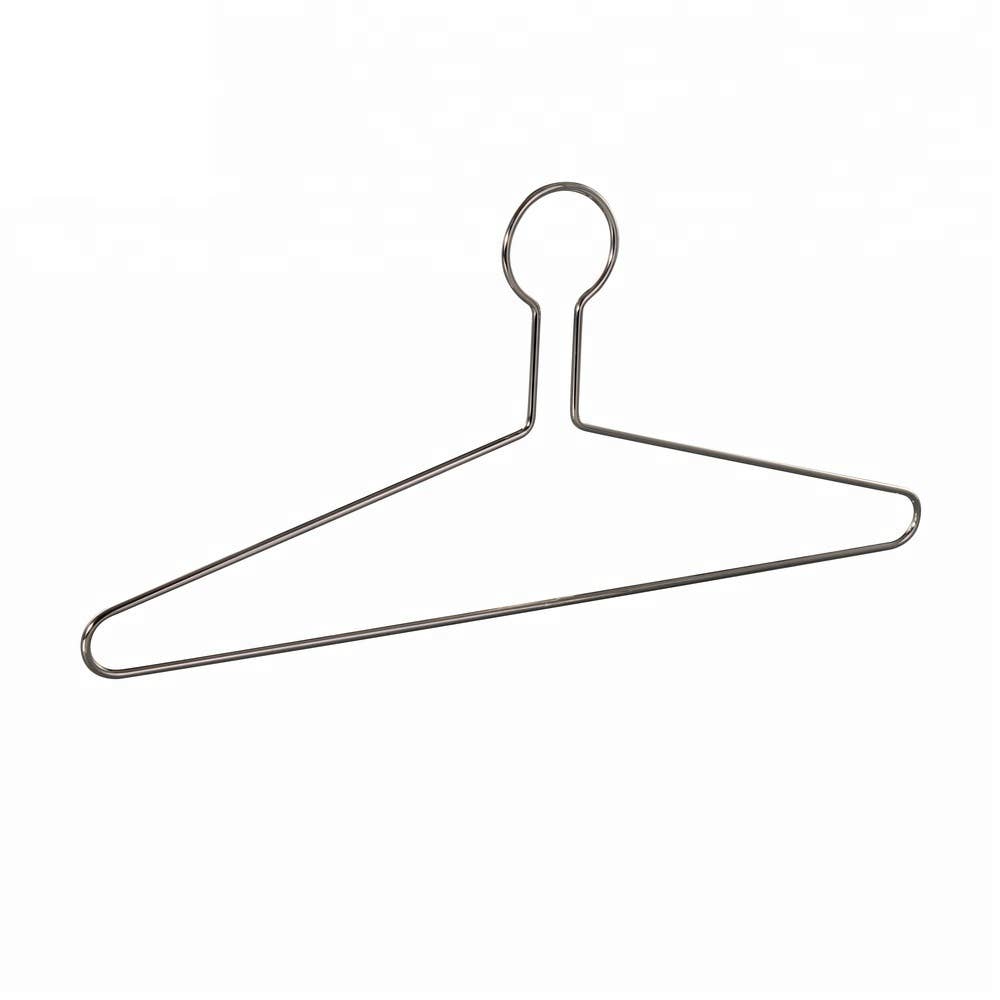 1050 – Heavy-Duty Anti-Theft Metal Hanger, 4 mm – 17" – Chrome