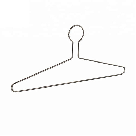 1050 – Heavy-Duty Anti-Theft Metal Hanger, 4 mm – 17" – Chrome