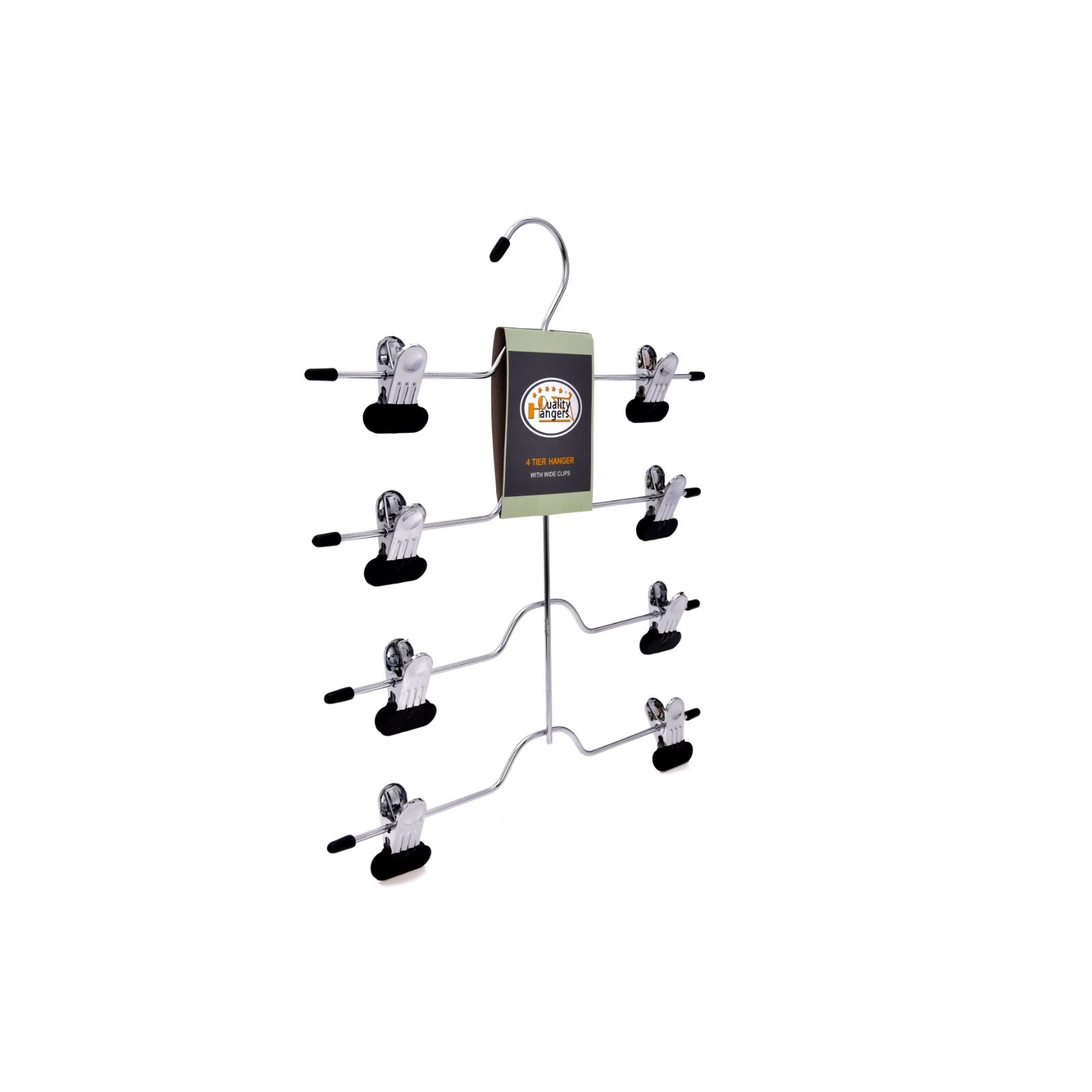 M051 - Heavy Duty 4 Tier Hanger Wide Clips
