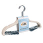 P416-IV – Kids Slim ABS Plastic Skirt Hanger with Clips – 13.7" – Ivory