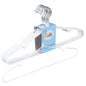 PVC31-WT – Non-Slip PVC-Coated Metal Shirt Hanger with Notches – 16" – White