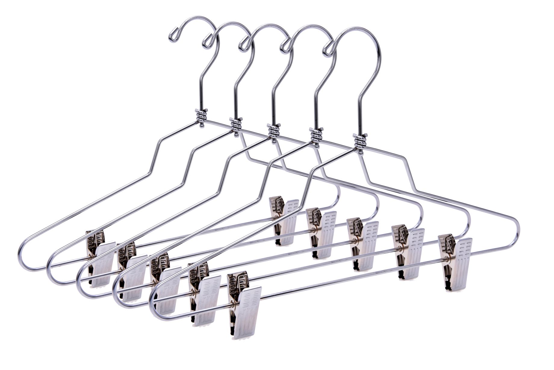 M056  - Metal Hanger 14" with Clips Swivel Hook Teen