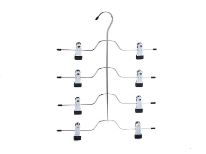 2801 - Heavy Duty 4 Tier Hanger with Clips - 32 hangers