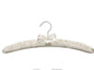 3770 – Satin Padded Hanger – 15.75" – Ivory / White / Black