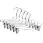 8020 – Clear Acrylic Straight Pant Hanger with Clips – 14" – Clear / Gold Hook