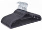 PL201 – Space-Saving Plastic Shirt Hanger with Non-Slip Grips – 16.5" – Black